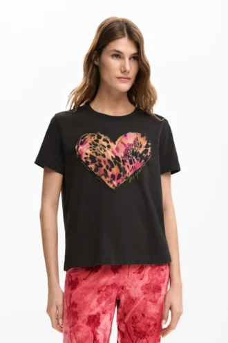T-shirt met tijgerhart