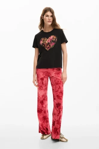 T-shirt met tijgerhart