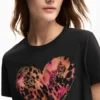 T-shirt met tijgerhart