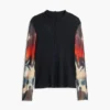 T-shirt met transparante mouwen