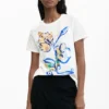 T-shirt met tuinbloemen