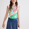 T-shirt met veelkleurige print