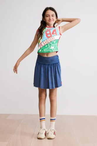 T-shirt met veelkleurige print