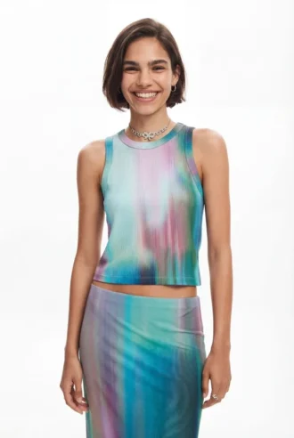 T-shirt met vervaagd effect