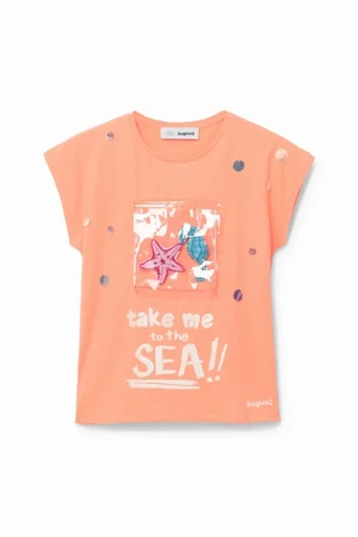 T-shirt met zeemotief