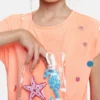 T-shirt met zeemotief