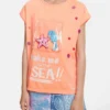 T-shirt met zeemotief