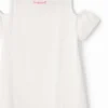 T-shirtjurk met hartvormige uitsnijdingen