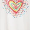 T-shirtjurk met hartvormige uitsnijdingen