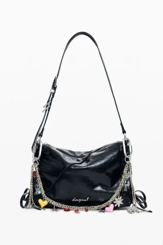 Tas met leerlook