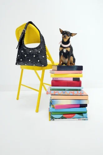 Tassen van imitatieleer met studs