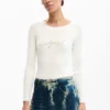 Tie-dye denim broek