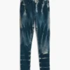 Tie-dye denim broek