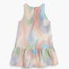 Tie-dye denim jurk