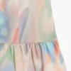 Tie-dye denim jurk