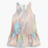 Tie-dye denim jurk