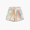 Tie-dye denim korte broeken