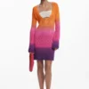 Tie-dye gehaakte jurk