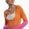 Tie-dye gehaakte jurk