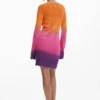 Tie-dye gehaakte jurk