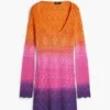 Tie-dye gehaakte jurk