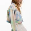 Tie-dye spijkerjas