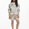 Tie-dye spijkerjas