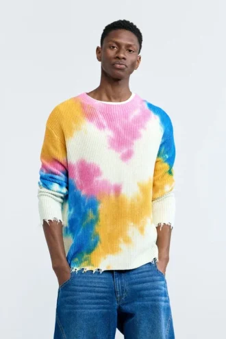 Tie-dye trui