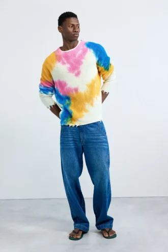 Tie-dye trui