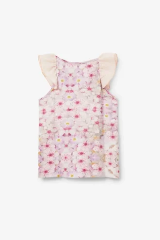Tops met amandelbloesemprint