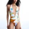 Trikini-zwempak met print