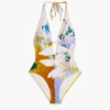 Trikini-zwempak met print
