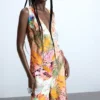 Tropische wikkeljumpsuit