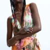 Tropische wikkeljumpsuit
