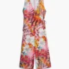 Tropische wikkeljumpsuit