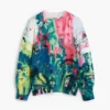 Trui met artistieke print