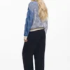 Tweekleurig gebreid vest
