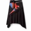 Tyler Mcgillivary Midi-rok met papegaaienprint