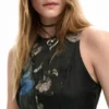 Uitlopende jurk met bloemen