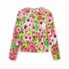 Veelkleurig T-shirt met bloemenprint