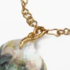 Vergulde hanger met parelmoer van Zalio