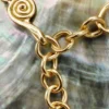 Vergulde hanger met parelmoer van Zalio