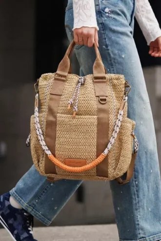 Voyager Raffia-rugzak