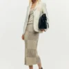 Witte Patchwork Blazer