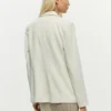 Witte Patchwork Blazer