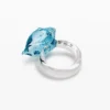 Zalio-ring met schelp van kristal