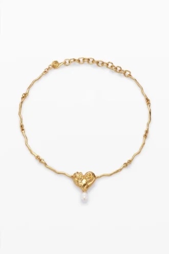 Zalio vergulde parelhanger