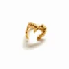 Zalio vergulde ring met de letter M