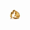 Zalio vergulde ring met de letter M