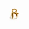 Zalio vergulde ring met de letter R